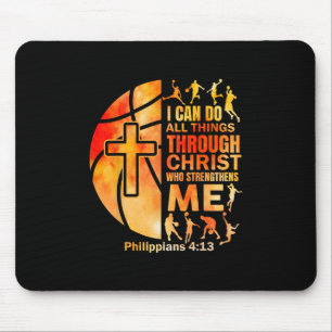 Christian Sketll Men Boys Player Team Religious Gr Mouse Pad