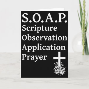 Christian Soap Scripture Observation Application P Card