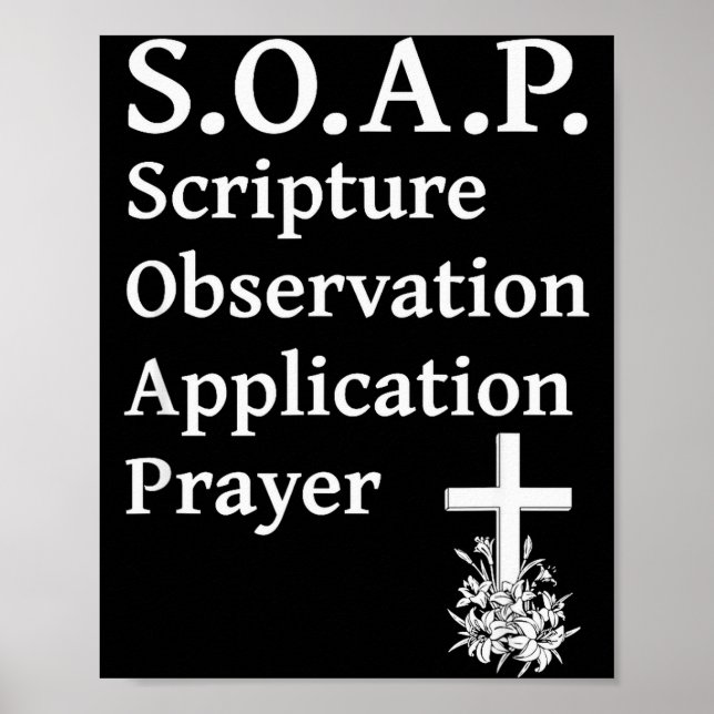 Christian Soap Scripture Observation Application P Poster (Front)