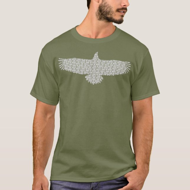 Christian Soar On Wings Like Eagles Isaiah 4031 T-Shirt (Front)
