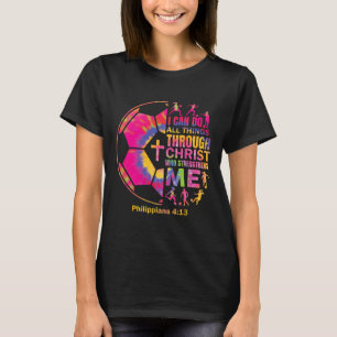 Christian Soccer T Shirt Girls Teen Kids Christ Re