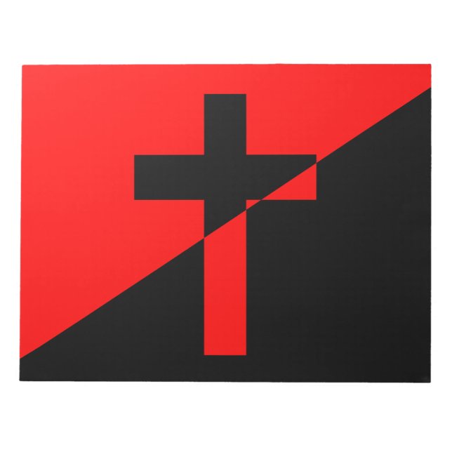 Christian Socialism & Anarchism (Liberation) Flag Notepad (Front)