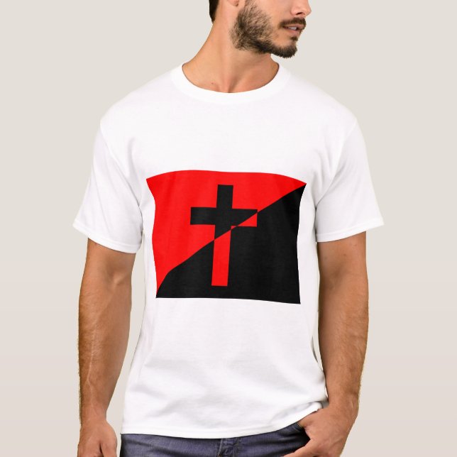 Christian Socialism & Anarchism (Liberation) Flag T-Shirt (Front)