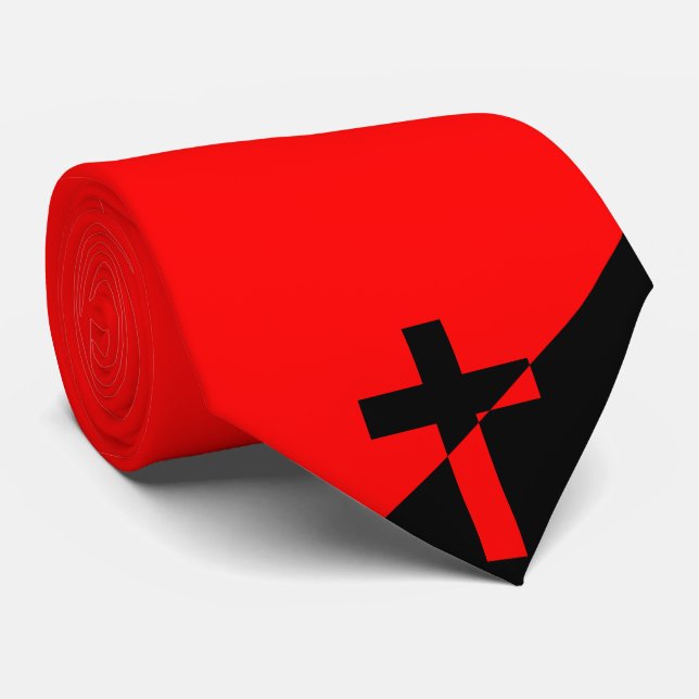 Christian Socialism & Anarchism (Liberation) Flag Tie (Rolled)
