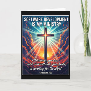 Christian Software Development Is My Ministry Deve Card