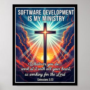Christian Software Development Is My Ministry Deve Poster