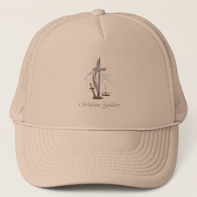 Christian soldier cases trucker hat (Front)