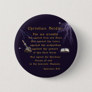 Christian Soldiers 6 Cm Round Badge