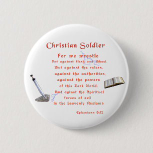 Christian Soldiers 6 Cm Round Badge