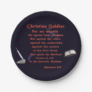 Christian Soldiers Paper Plate