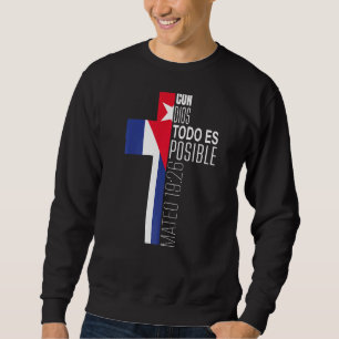 Christian Spanish Religious Bible Verses Cuban Fl Sweatshirt