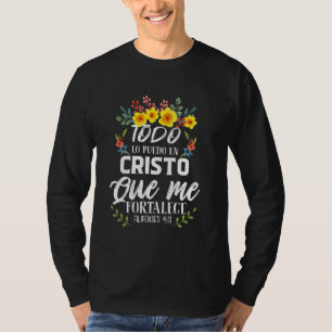 Christian Spanish Women Religious Bible Verse Say T-Shirt