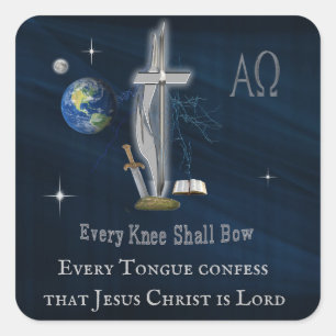 Christian Square Sticker