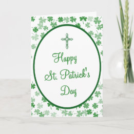 Christian St. Patrick’s Day Bible Verse Blessing  Holiday Card