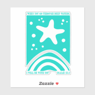 Christian Starfish Design When You Go Through Deep