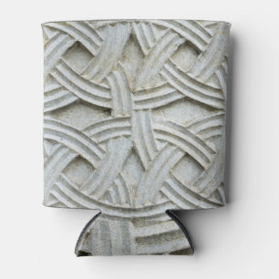 Christian Stone Carving Ancient Pattern Can Cooler
