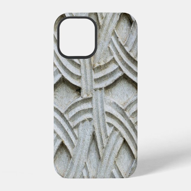 Christian Stone Carving Ancient Pattern iPhone Case (Back)