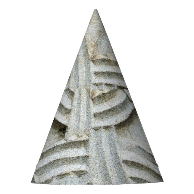 Christian Stone Carving Ancient Pattern Party Hat (Front)