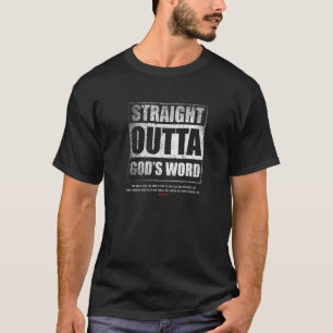 Christian Straight Outta God's Word Bible Study Th T-Shirt