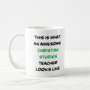 christian studies teacher, awesome coffee mug