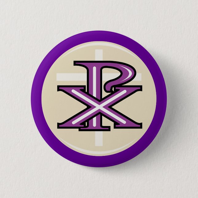 Christian Symbol 6 Cm Round Badge (Front)