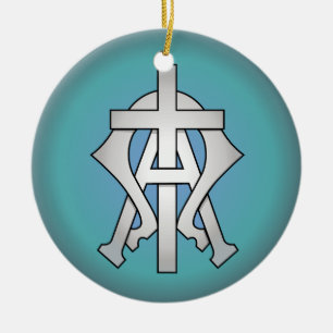 Christian Symbol Ceramic Ornament
