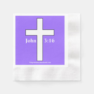 Christian Symbol Cross Napkin