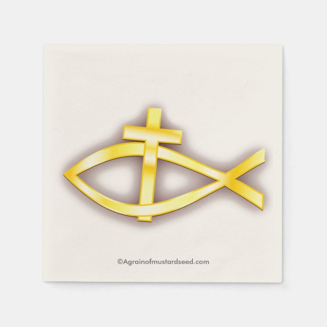 Christian Symbols Napkin (Front)