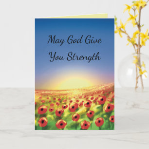 Christian Sympathy Card (field of flowers)