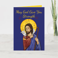 Christian Sympathy Card (Icon of Christ 3)