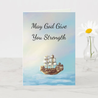 Christian Sympathy Card (sailing ship)