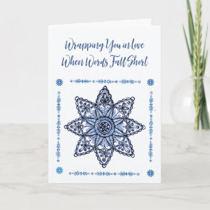 Christian Sympathy Card with Blue Star