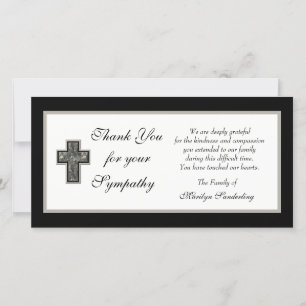 Christian Sympathy Thank You Photo Card