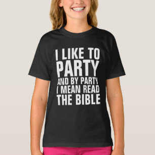 Christian T-shirts for Kids, PARTY READ THE BIBLE