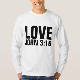 Christian T-shirts, LOVE John 3:16 T-Shirt