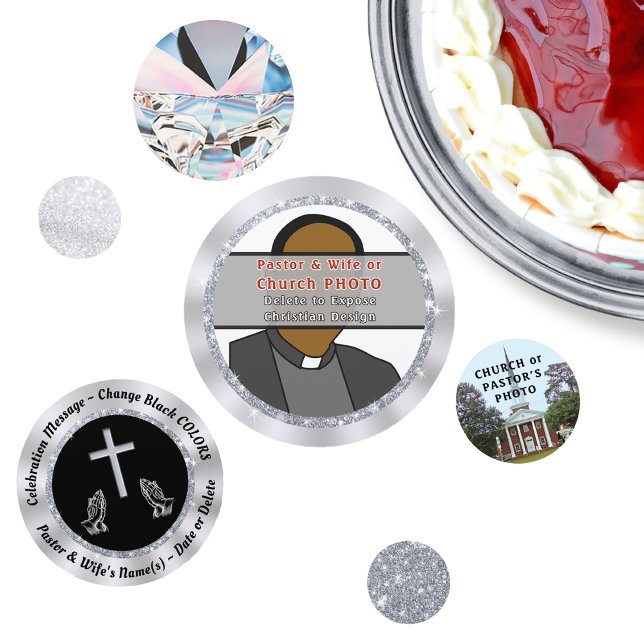 Christian Table Decorations, or Church or Pastor Confetti (Church Table Decorations. Christian Party Supplies. Personalized Christian Celebration Ideas.)