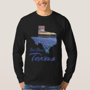 Christian, Texas Bluebonnet State Pride, God Bless T-Shirt