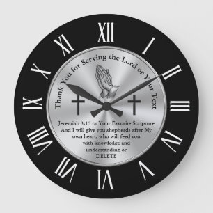 Christian Thank You Gifts, Custom Scripture Gifts Large Clock