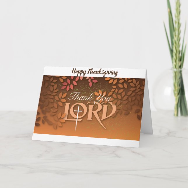Christian Thanksgiving card (Front)