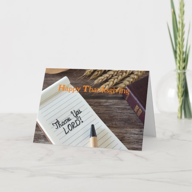 Christian Thanksgiving Card (Front)