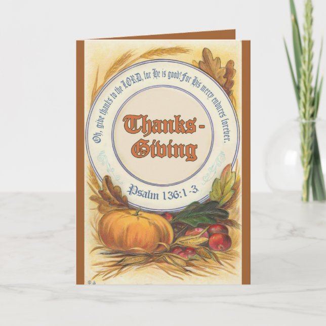 Christian Thanksgiving Cards (Front)