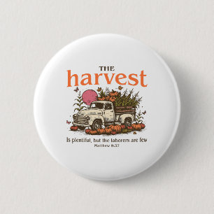 Christian Thanksgiving Matthew 937 The Harvest Is 6 Cm Round Badge