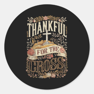 Christian Thanksgiving Shirts And Co. Christian Th Classic Round Sticker