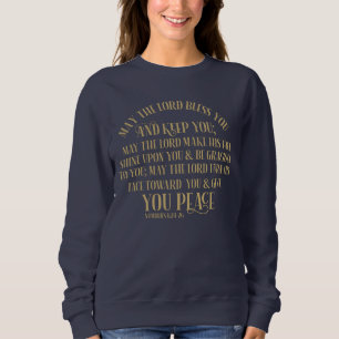 Christian The Blessing Numbers 6:24-26 Gold Sweatshirt