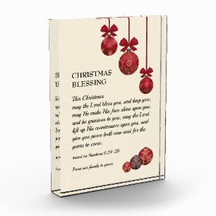 Christian   THE LORD BLESS YOU   Christmas Photo Block