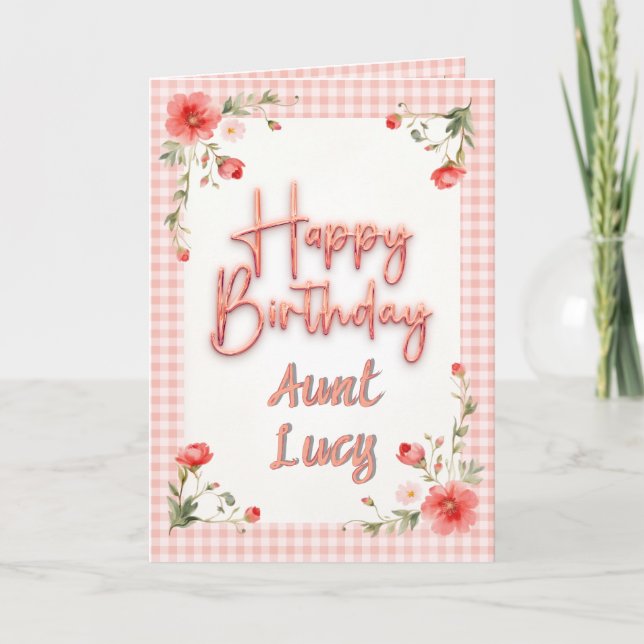 Christian Themed Folded Birthday Greeting Card (Front)