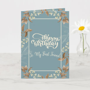 Christian Themed Folded Birthday Greeting Card