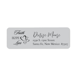 Christian Themes Return Address  Label