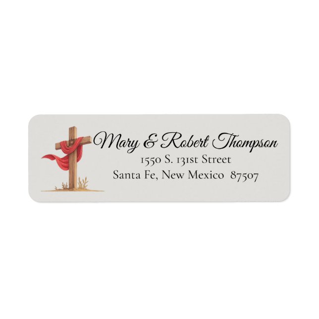 Christian Themes Return Address  Label (Front)