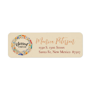 Christian Themes Return Address  Label